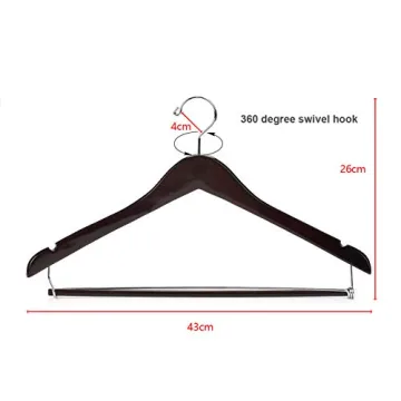 Nature Smile Wooden Hangers for Suits & Coats Pack of 5