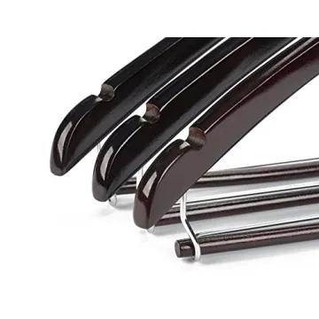 Nature Smile Wooden Hangers for Suits & Coats Pack of 5