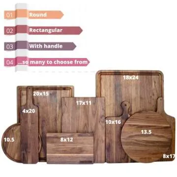 Premium Made in USA Walnut Cutting Board for Eco-Friendly Kitchens