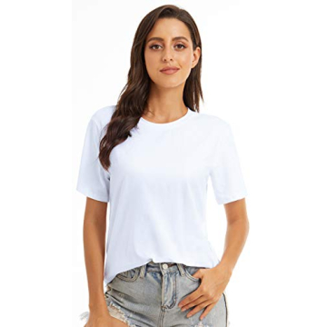 VIIOO Women's Casual Loose Crewneck T-Shirt for All Occasions