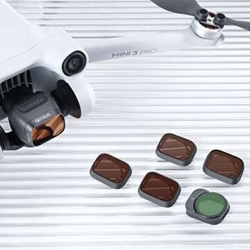 SKYREAT ND Filters Set for DJI Mini 3, 6 Pack of Light Filters