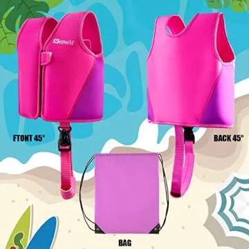 Genwiss Baby Girl Swim Vest 18 Months - 2 Years