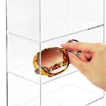 MOOCA Wall Mounted Acrylic Display Case for Sunglasses