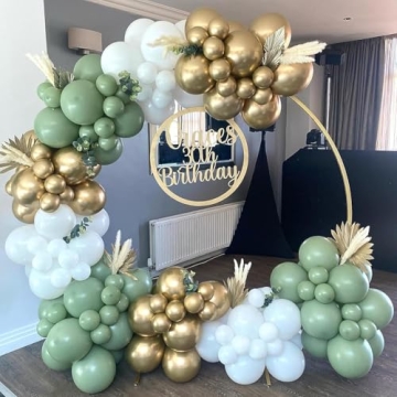 Sage Green Balloon Garland Kit - 137PCS for Events