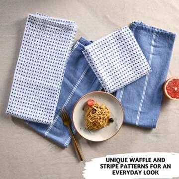 Folkulture Cotton Kitchen Towels Set - 100% Absorbent & Stylish