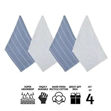 Folkulture Cotton Kitchen Towels Set - 100% Absorbent & Stylish