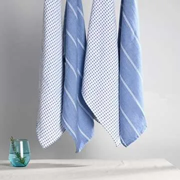 Folkulture Cotton Kitchen Towels Set - 100% Absorbent & Stylish