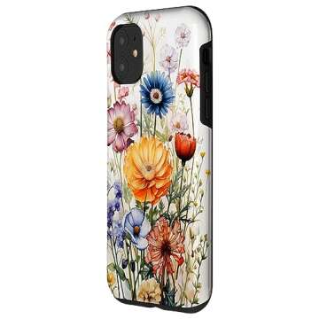 iPhone 11 Floral - Vintage Wildflower Floral Garden Collection Case