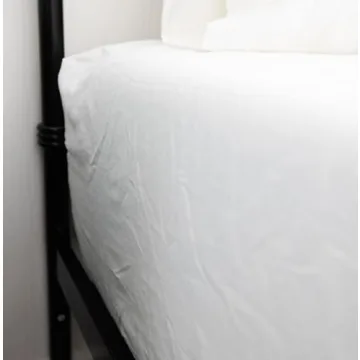 Cozy Prairie Linens Queen Fitted Sheet - Linen Cotton Blend