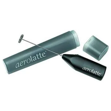Aerolatte Milk Frother To Go with Travel Storage Case, The Original Steam-Free Frother, Black