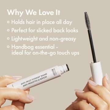 BONDIBOOST Anti Frizz Flyaway Wand Hair Finishing Stick, Hair Tamer for Flyaways, Slick Back Stick