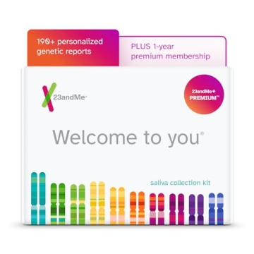 23andMe+ Premium Membership Bundle - DNA Kit with Personal Genetic Insights Including Health + Ances...