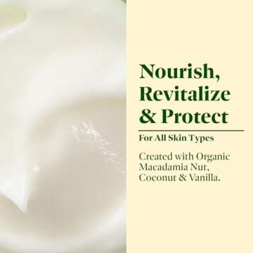 SanRe Organic Skinfood - Vanilla Sensation - Protective Body Moisturizer for All Skin Types - SPF 30 - 4 oz