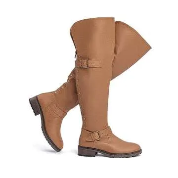 Stylish CentroPoint Wide Calf Over The Knee Boots