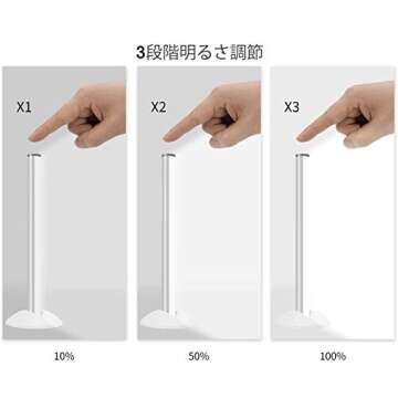 Benature LED Mirror Lights Portable Rechargeable Vanity Light 3 Brightness Touch Control Makeup Light for Bathroom Dressing Room 2 Packs