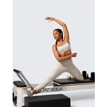 CRZ YOGA Womens Butterlift High Waisted Workout Leggings 25" - Pilates Gym Athletic Yoga Pants Buttery Soft Mojave Tan Large