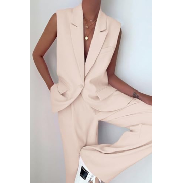 Stylish PRETTYGARDEN 2 Piece Blazer Suit Set for Women