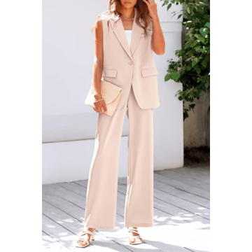 Stylish PRETTYGARDEN 2 Piece Blazer Suit Set for Women