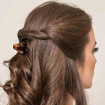 YOHAMA 10 pcs Hair Clips Medium Small 1.57 Inch Octopus Claw Clips 4cm Medium Jaw Clips Durable Strong Grip for Women Girls Thick Hair.