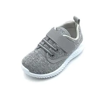 Bless Children Baby Toddlers Boy's Girl's Breathable Fashion Sneakers Walking Running Shoes,Grey1901.Size 4