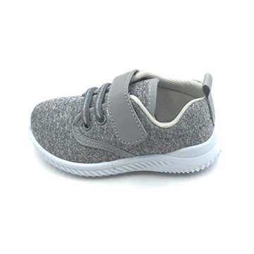 Bless Children Baby Toddlers Boy's Girl's Breathable Fashion Sneakers Walking Running Shoes,Grey1901.Size 4