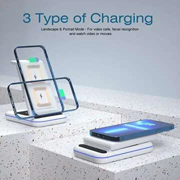 TYCRALI 3 in 1 Wireless Charging Station for Apple Devices
