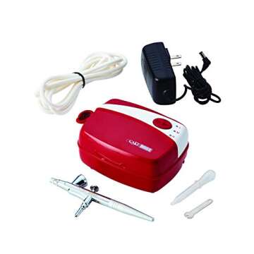 Cake Boss Decorating Tools Air Brush Kit, Teebloom, Red