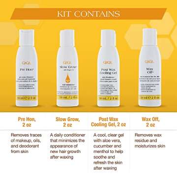 GiGi Post Waxing Essentials Kit for Smooth Skin Care
