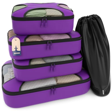 Shacke 5 Set Packing Cubes Lightweight Travel Organizers