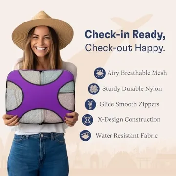 Shacke 5 Set Packing Cubes Lightweight Travel Organizers