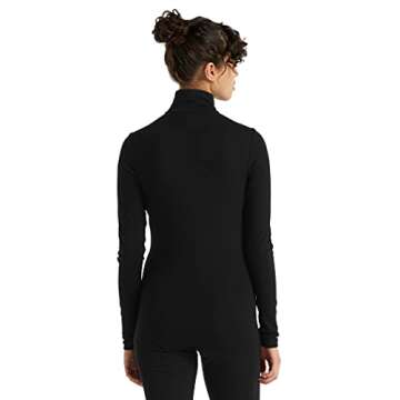 Icebreaker Merino 175 Women's Half Zip Pullover - Black