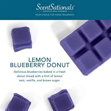 Scentsationals Wax melt, Lemon Blueberry Donut