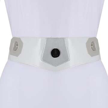 NIHONCOS Women's Elegant White Medieval Hooded Dress