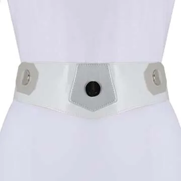 NIHONCOS Women's Elegant White Medieval Hooded Dress