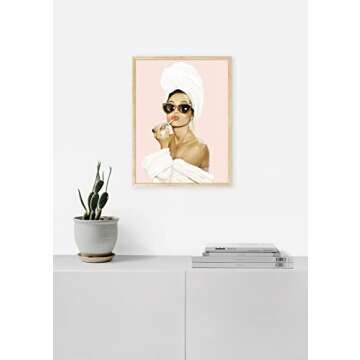 HAUS AND HUES Audrey Hepburn Wall Art Audrey Hepburn Poster Hollywood Wall Art Audrey Hepburn Decor, Fashion Wall Decor, Vintage Posters (12" x 16" UNFRAMED)
