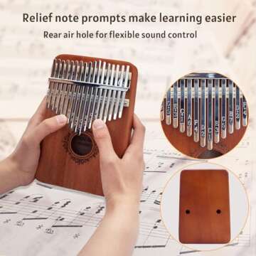 17 Key Kalimba Thumb Piano - A Unique Musical Gift