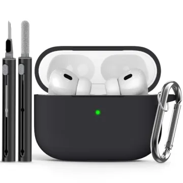 Ljusmicker Soft Silicone AirPods Pro Case with Cleaner Kit – Black