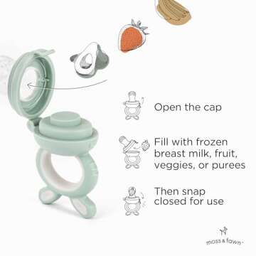 Moss and Fawn Forage Feeder for Safe Infant Feeding