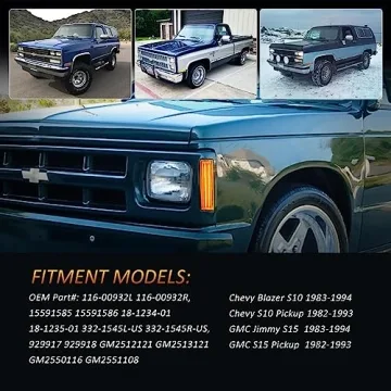 D-Lumina LED Side Marker Lights for Chevy GMC 1982-1994