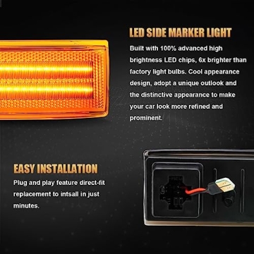 D-Lumina LED Side Marker Lights for Chevy GMC 1982-1994