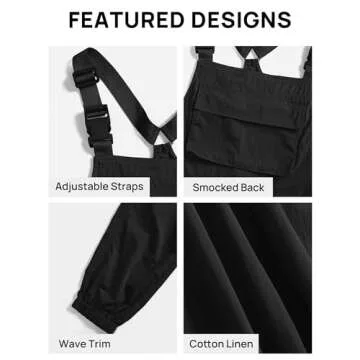 ZESICA Women's Stylish Sleeveless Jumpsuit with Pockets