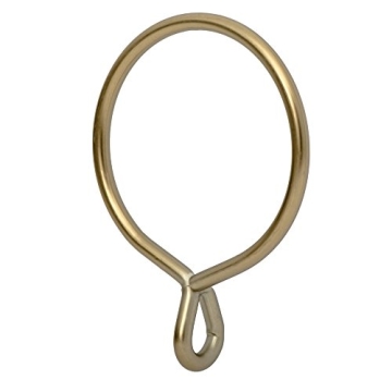 Ivilon Drapery Eyelet Curtain Rings Set of 14 - Warm Gold