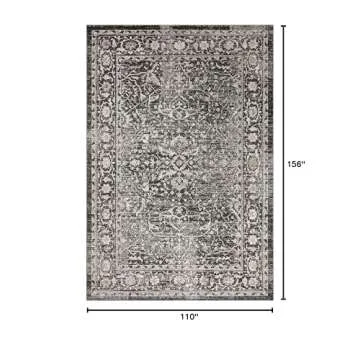 Loloi II Odette Collection ODT-01 Charcoal/Silver 9'-2" x 13' Area Rug