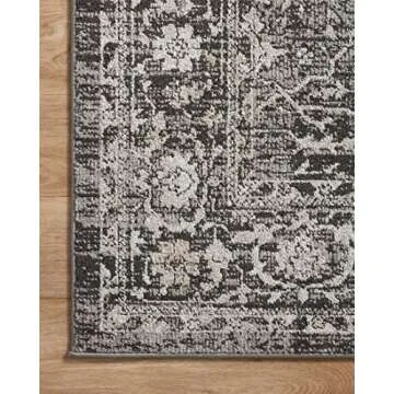 Loloi II Odette Collection ODT-01 Charcoal/Silver 9'-2" x 13' Area Rug