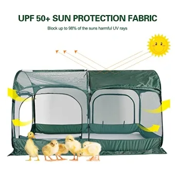 ANC POP Portable Chicken Run for Safe Outdoor Fun