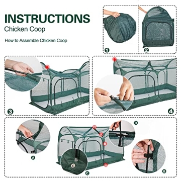 ANC POP Portable Chicken Run for Safe Outdoor Fun