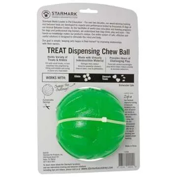 Durable Treat Dispensing Chew Ball for Mental Engagement