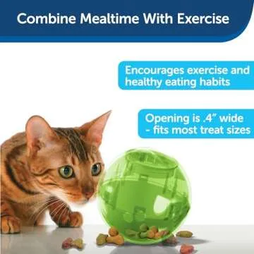 Interactive SlimCat Feeder Ball for Healthy Cat Playtime