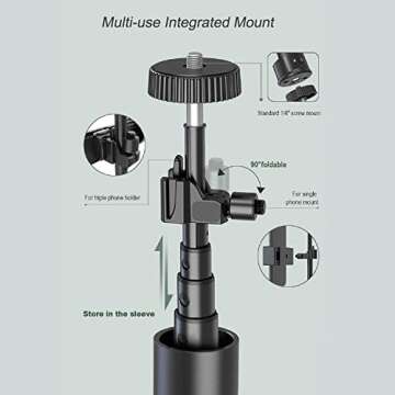 Ailun Triangle Ring Light & Tripod for Creators