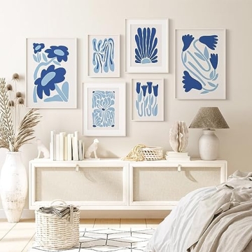 Matisse Flower Wall Art Prints Vibrant Decor Set of 6
